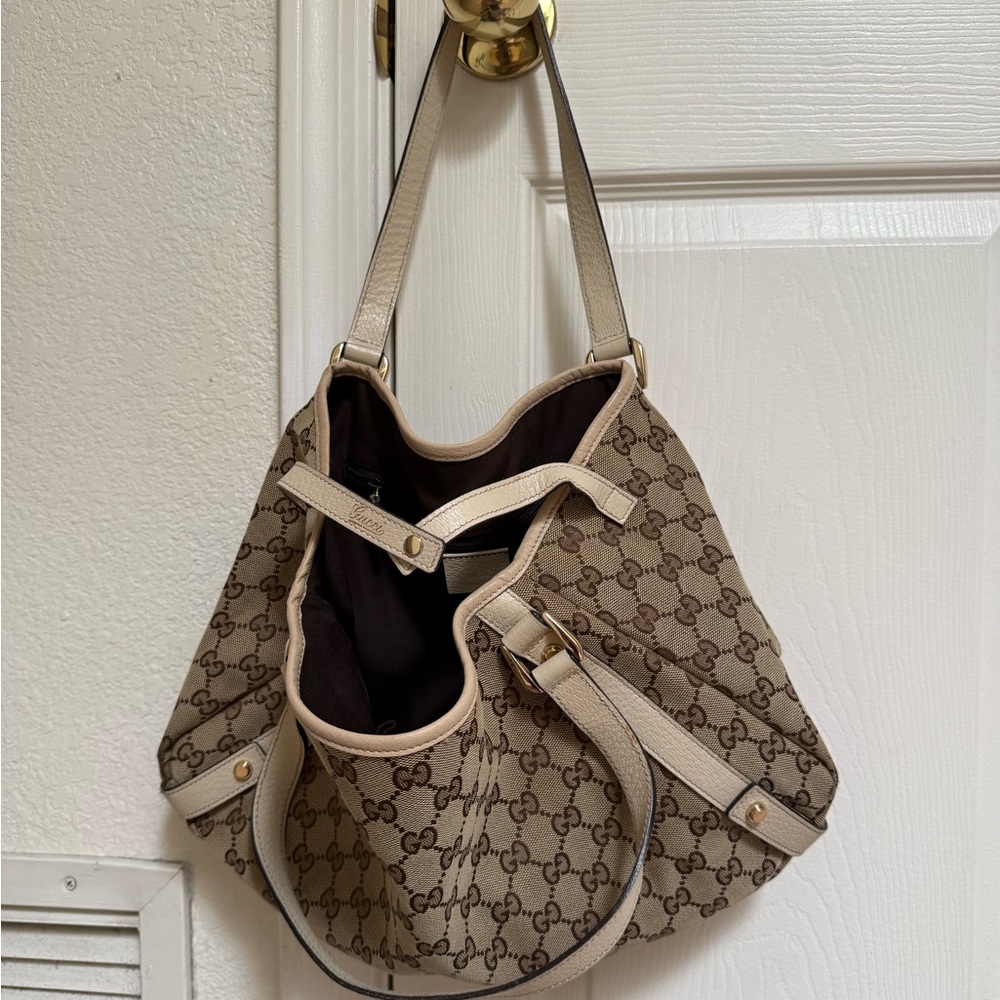 Gucci Brown Monogram Shoulder Bag